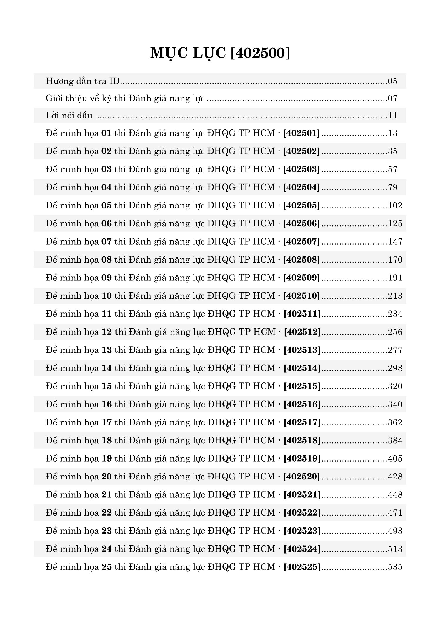 25 De Danh Gia Nang Luc Dai Hoc Quoc Gia Tp. Ho Chi Minh