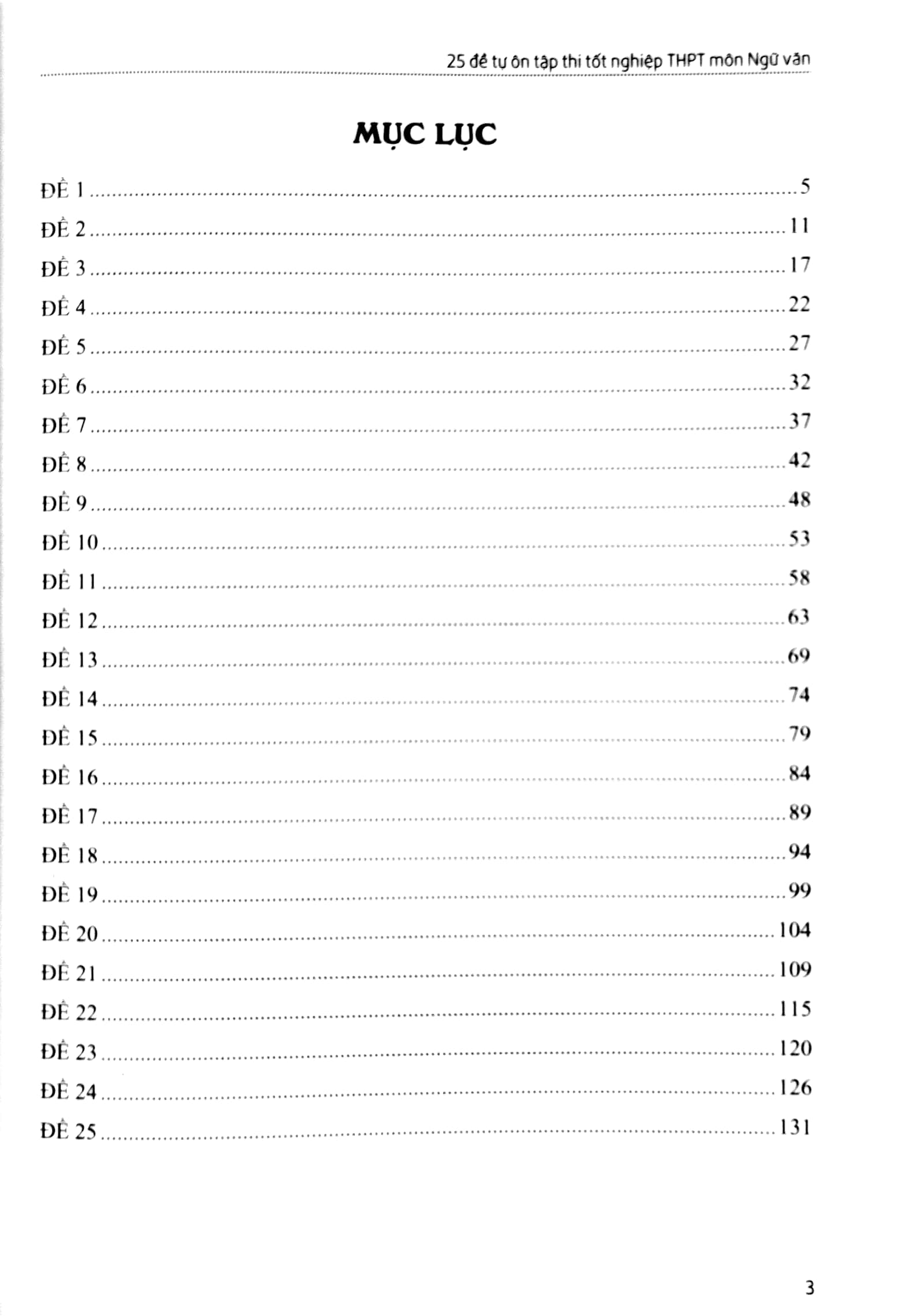 25 đề tự ôn tập thi tốt nghiệp thpt - môn ngữ văn