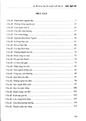 25 đề tự ôn tập thi tuyển sinh lớp 10 môn ngữ văn (tái bản 2024)