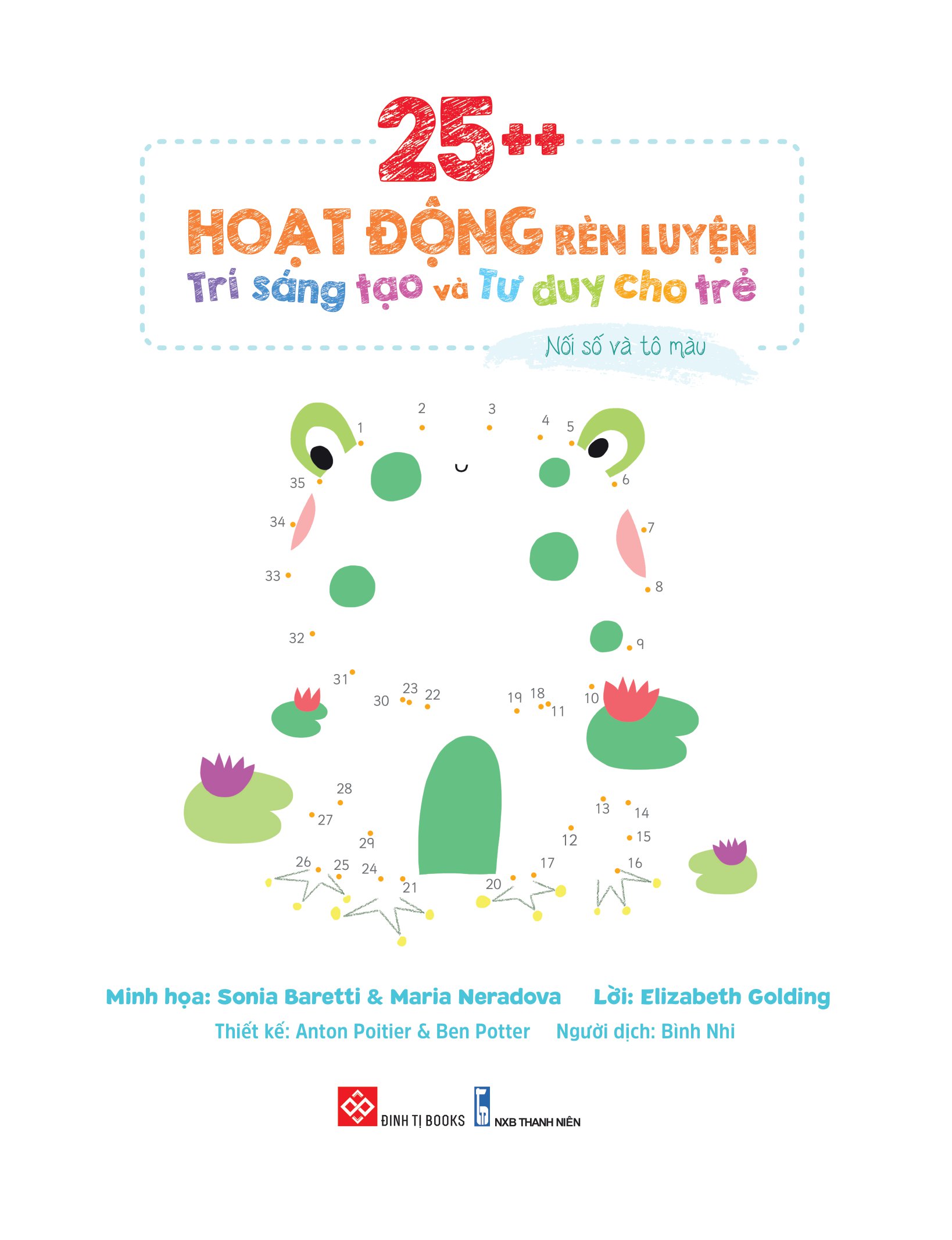 25++ hoạt động rèn luyện trí sáng tạo và tư duy cho trẻ - nối số và tô màu