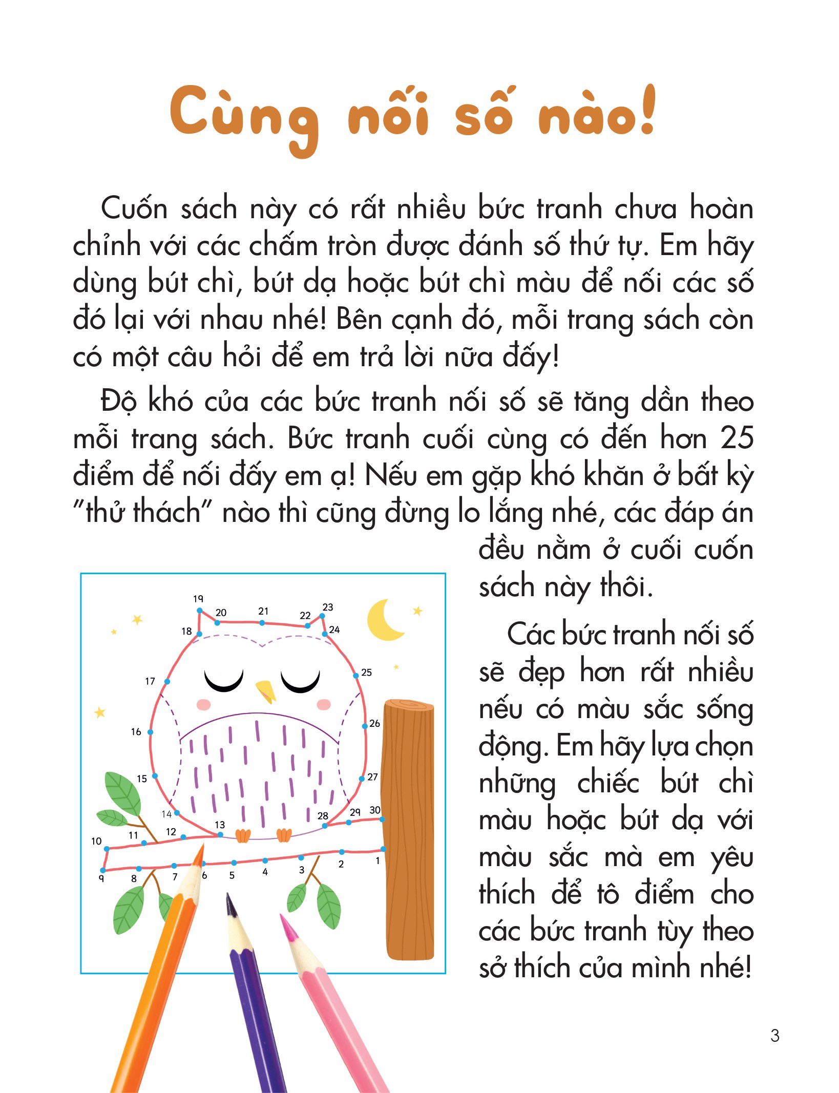 25++ hoạt động rèn luyện trí sáng tạo và tư duy cho trẻ - nối số và tô màu