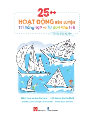 25++ hoạt động rèn luyện trí sáng tạo và tư duy cho trẻ -tô màu theo ký hiệu