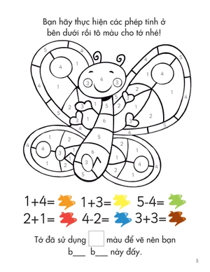 25++ hoạt động rèn luyện trí sáng tạo và tư duy cho trẻ -tô màu theo ký hiệu