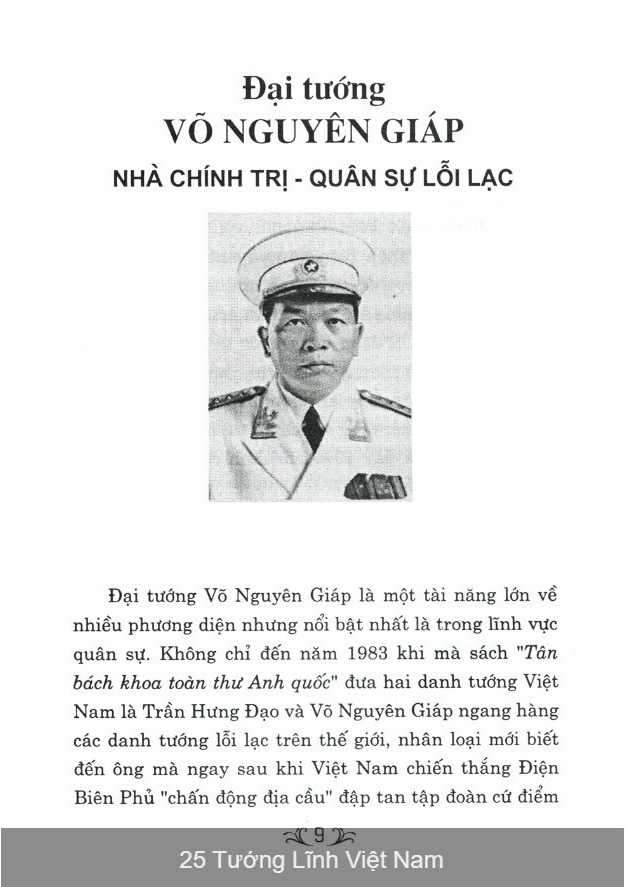 25 tướng lĩnh việt nam (tái bản 2024)