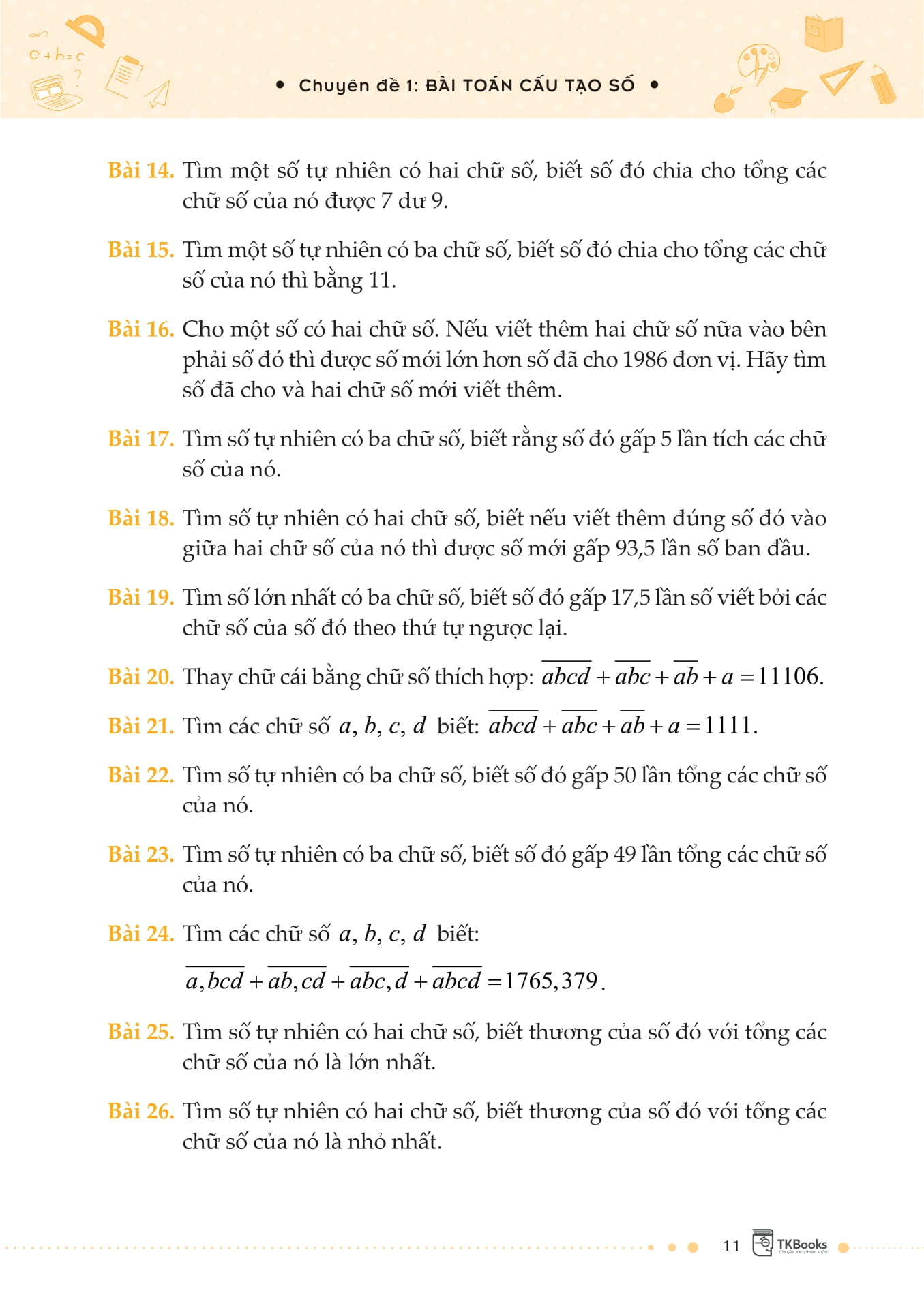 250+ bài toán chọn lọc lớp 5