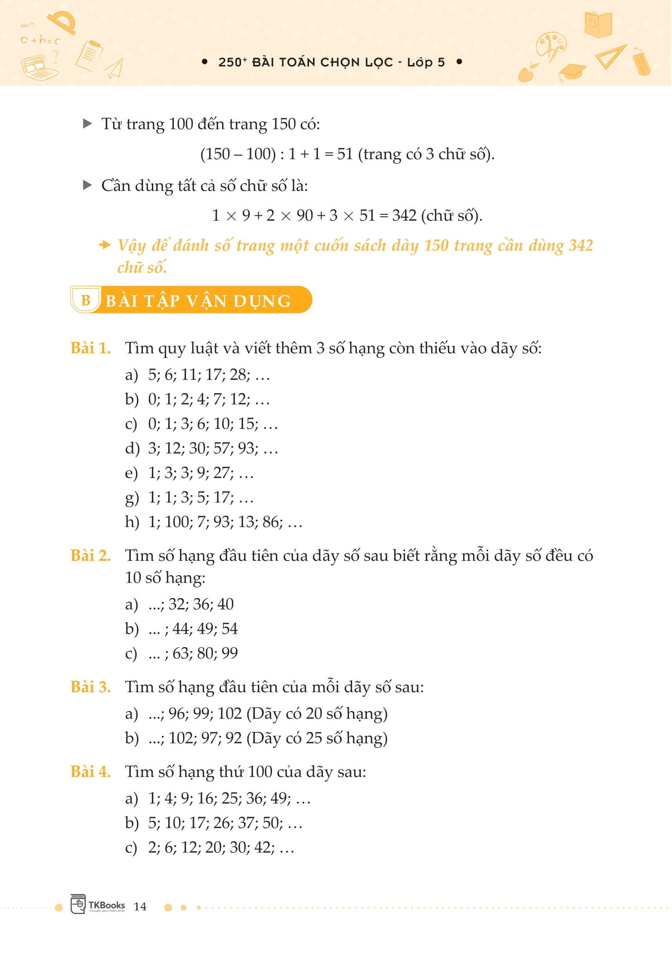 250+ bài toán chọn lọc lớp 5