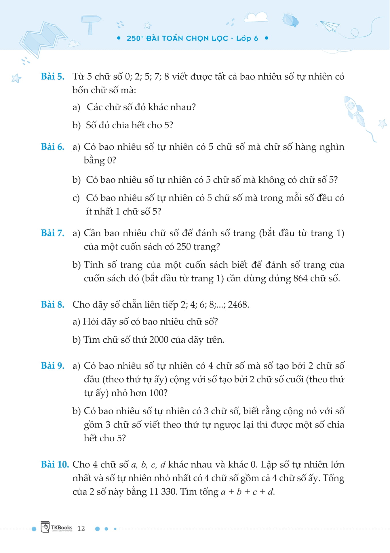 250+ Bai Toan Chon Loc Lop 6