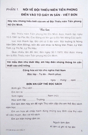 270 đề và bài làm văn mẫu 3