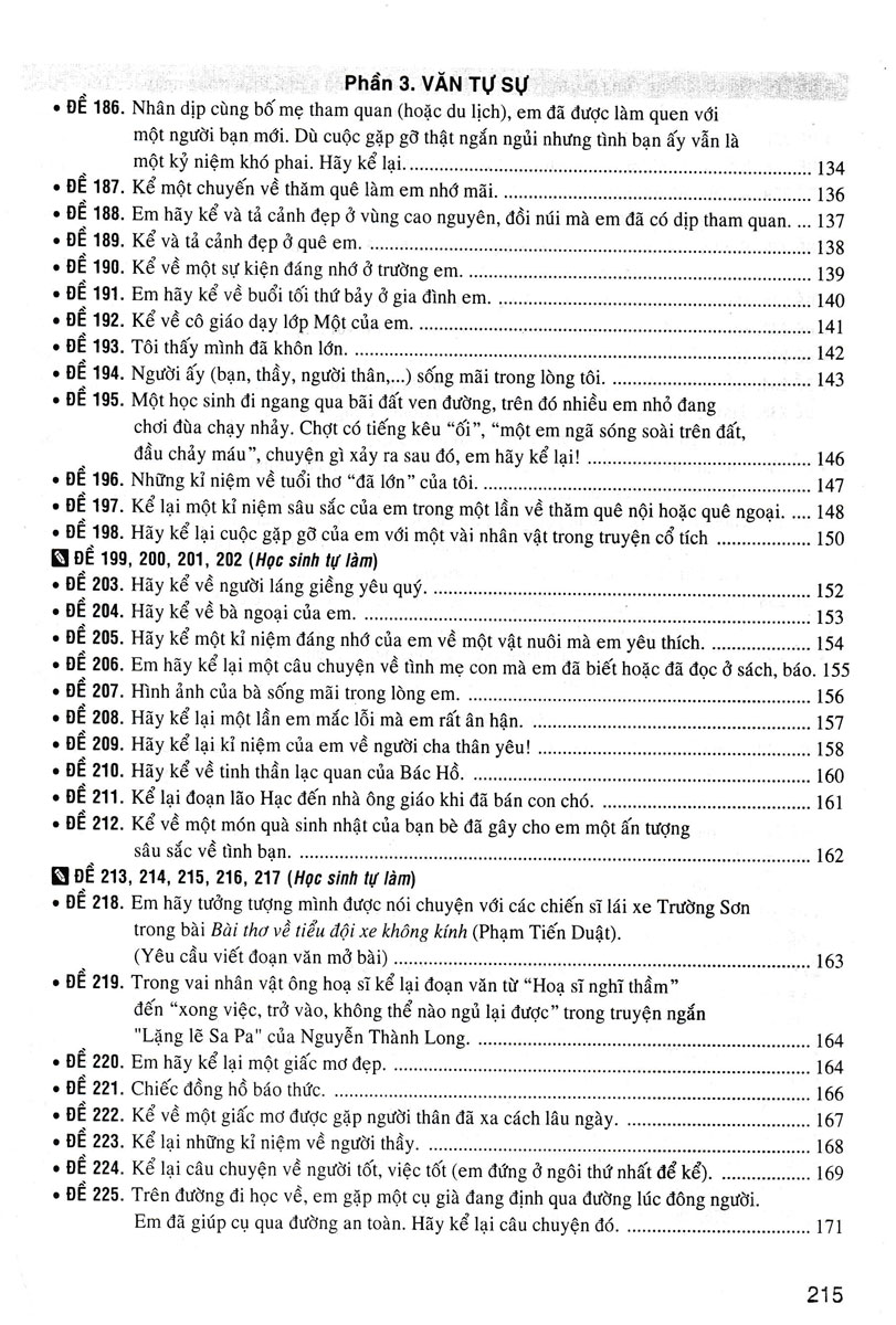 270 đề và bài văn hay 8 (dùng chung cho các bộ sgk hiện hành)