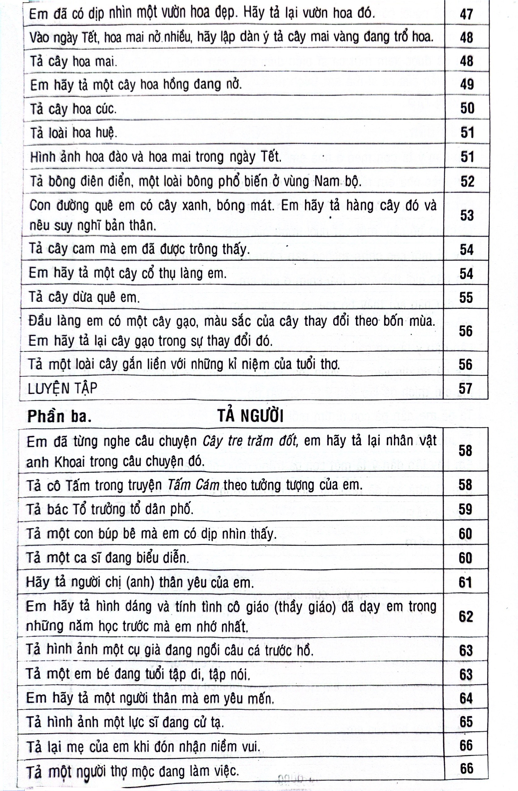 270 đề và bài văn mẫu 5 (theo chương trình gdpt mới)