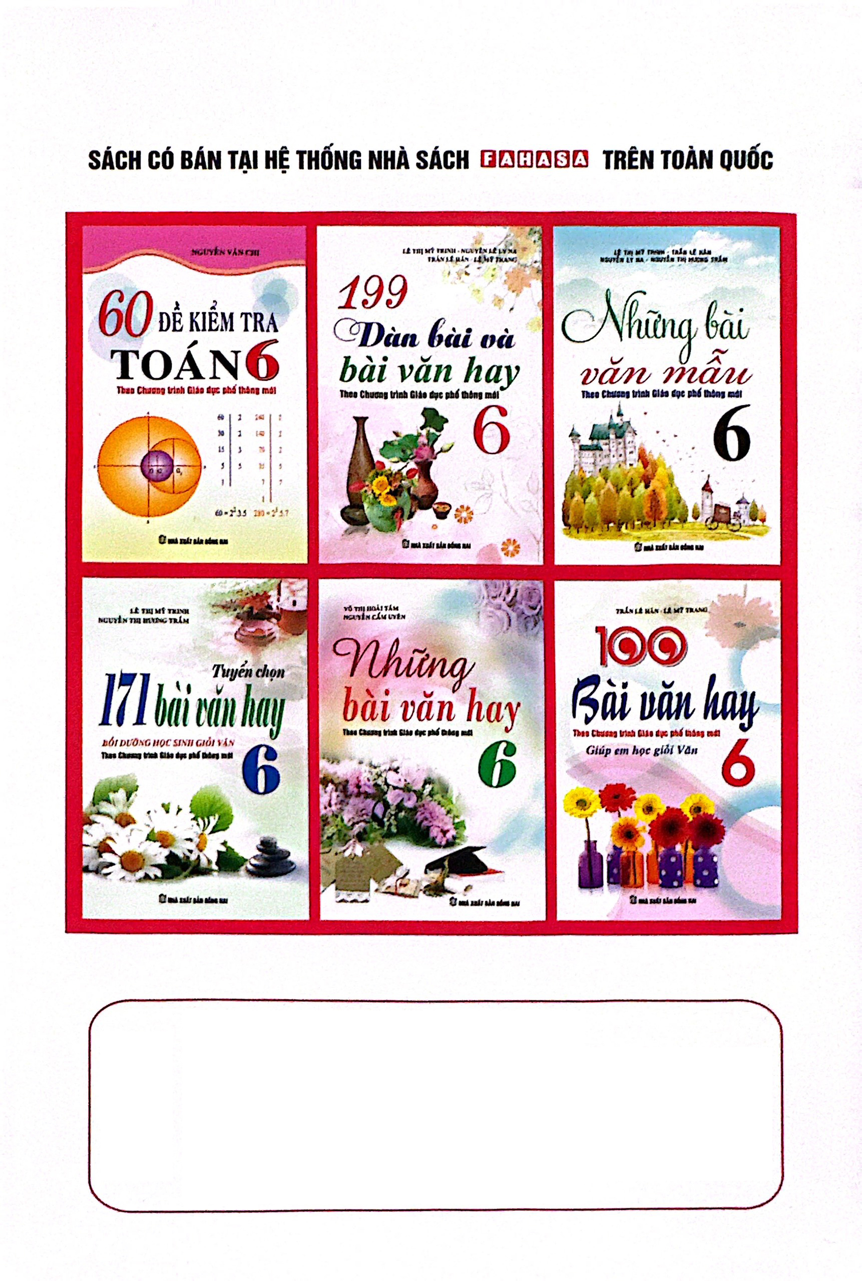 270 đề và bài văn mẫu lớp 6 (theo chương trình gdpt mới)