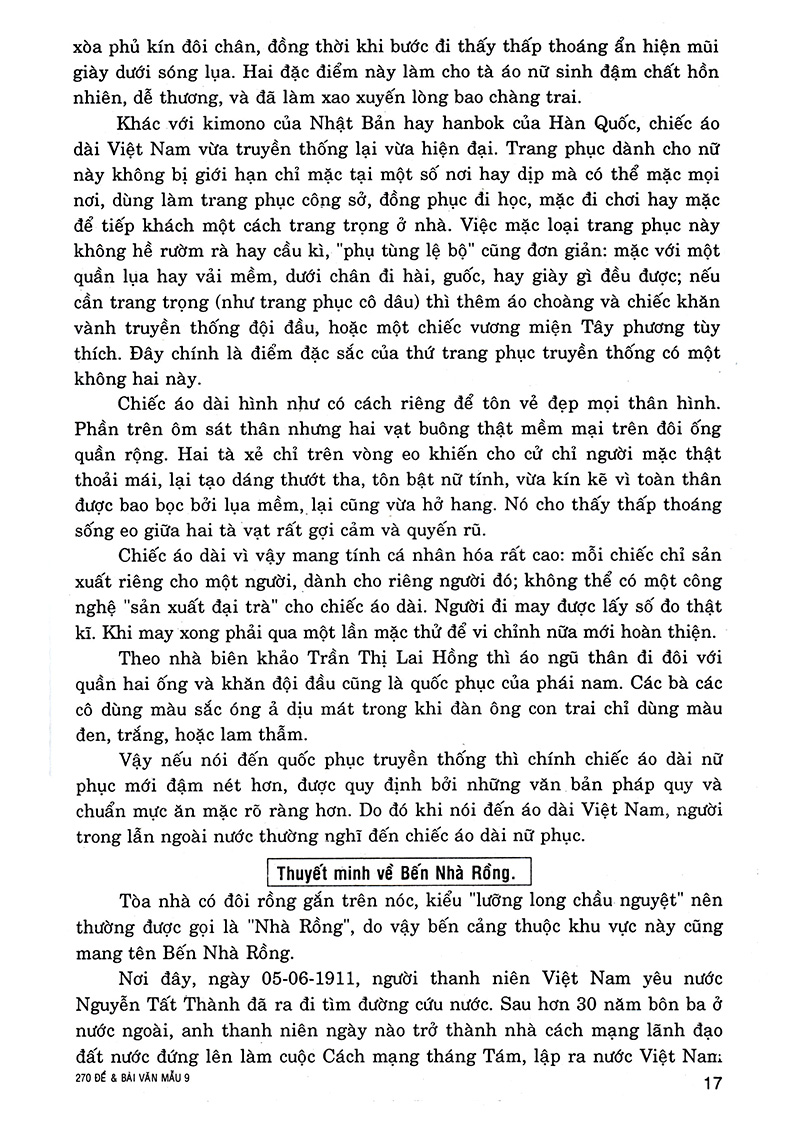 270 đề và văn mẫu 9