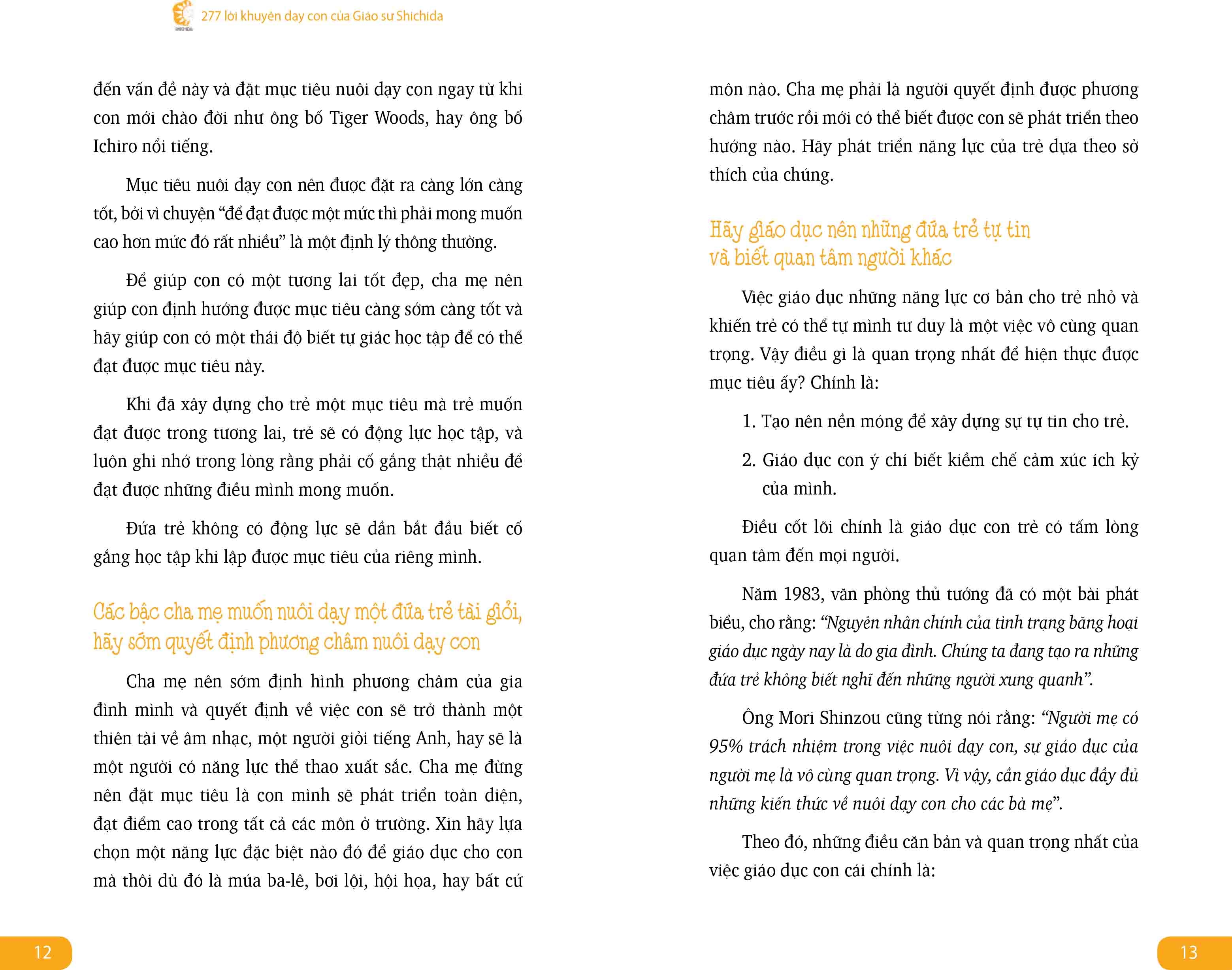 277 lời khuyên dạy con của giáo sư shichida