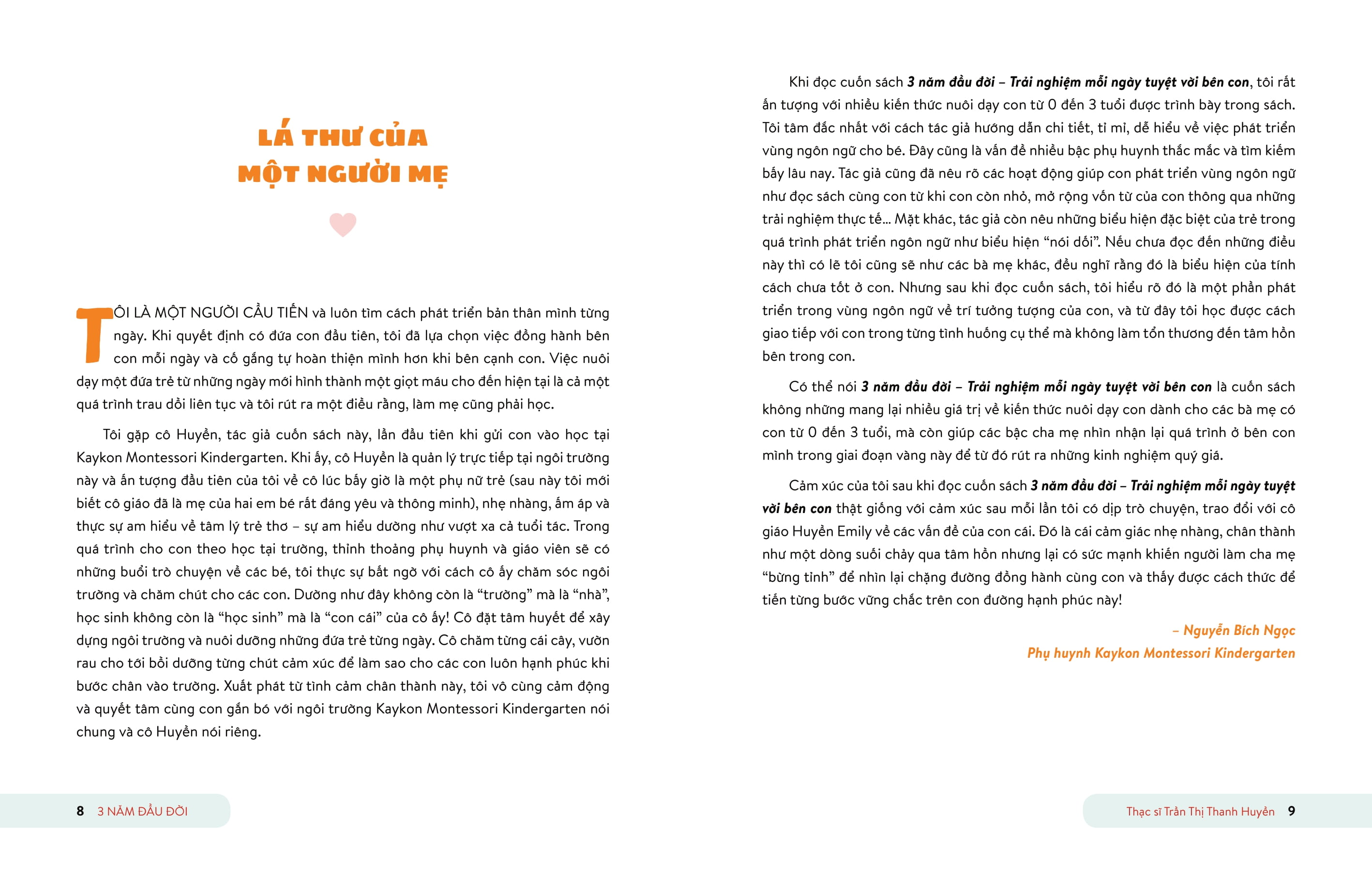 3 năm đầu đời - trải nghiệm mỗi ngày tuyệt với bên con