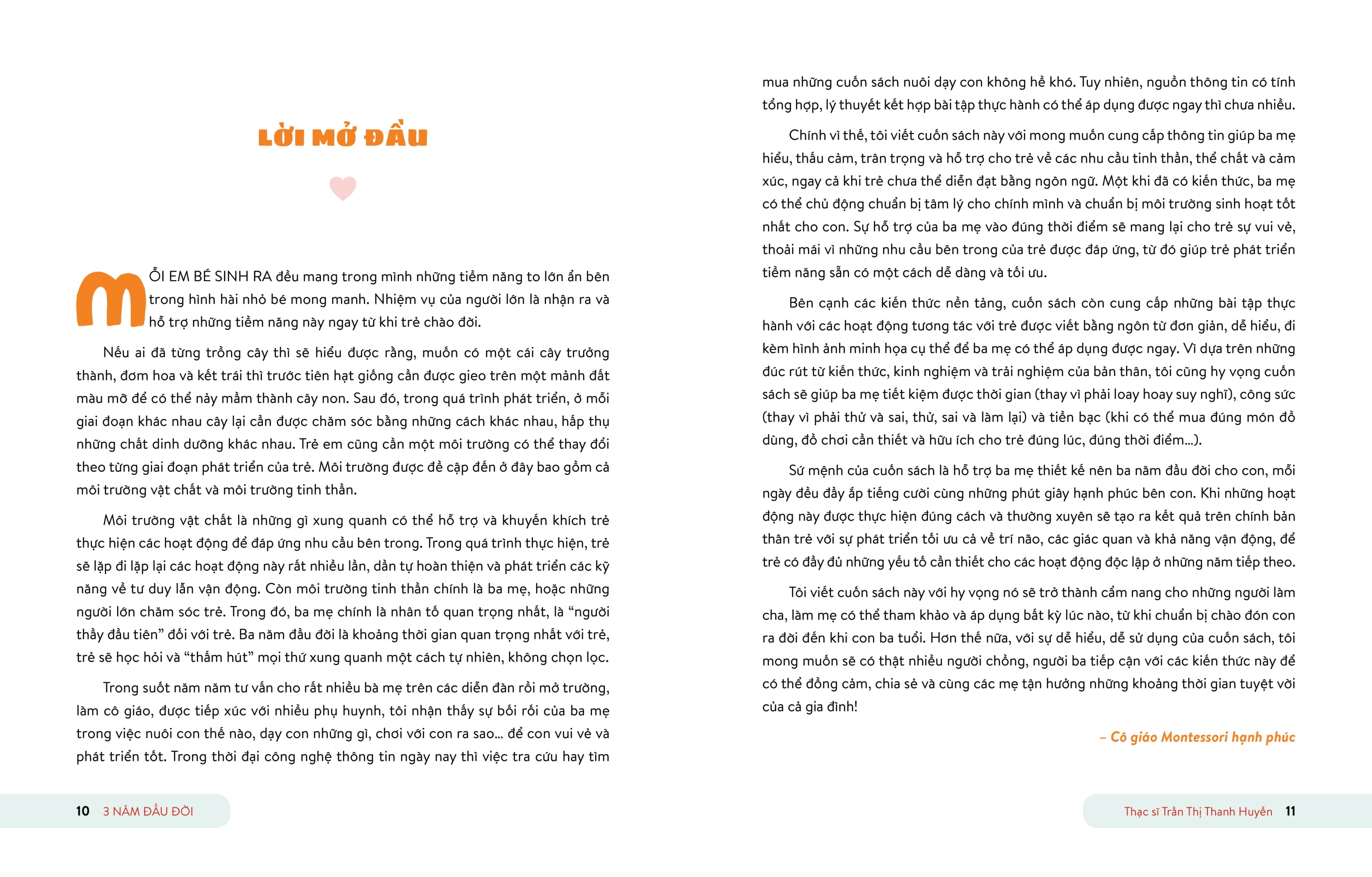 3 năm đầu đời - trải nghiệm mỗi ngày tuyệt với bên con