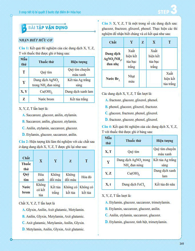 3 step - tiết lộ bí quyết 3 bước đạt điểm 8+ hóa học