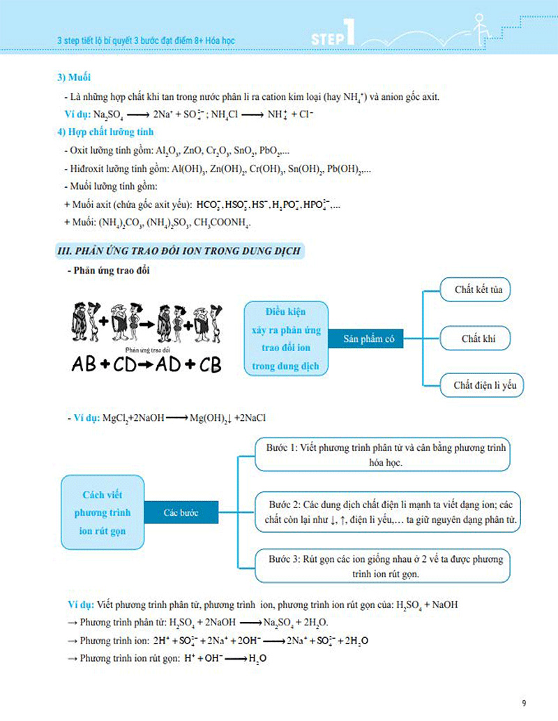 3 step - tiết lộ bí quyết 3 bước đạt điểm 8+ hóa học