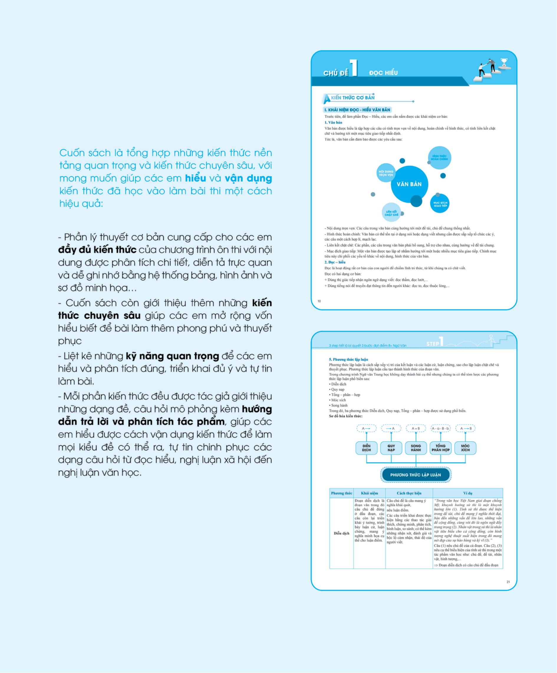 3 step - tiết lộ bí quyết 3 bước đạt điểm 8+ ngữ văn