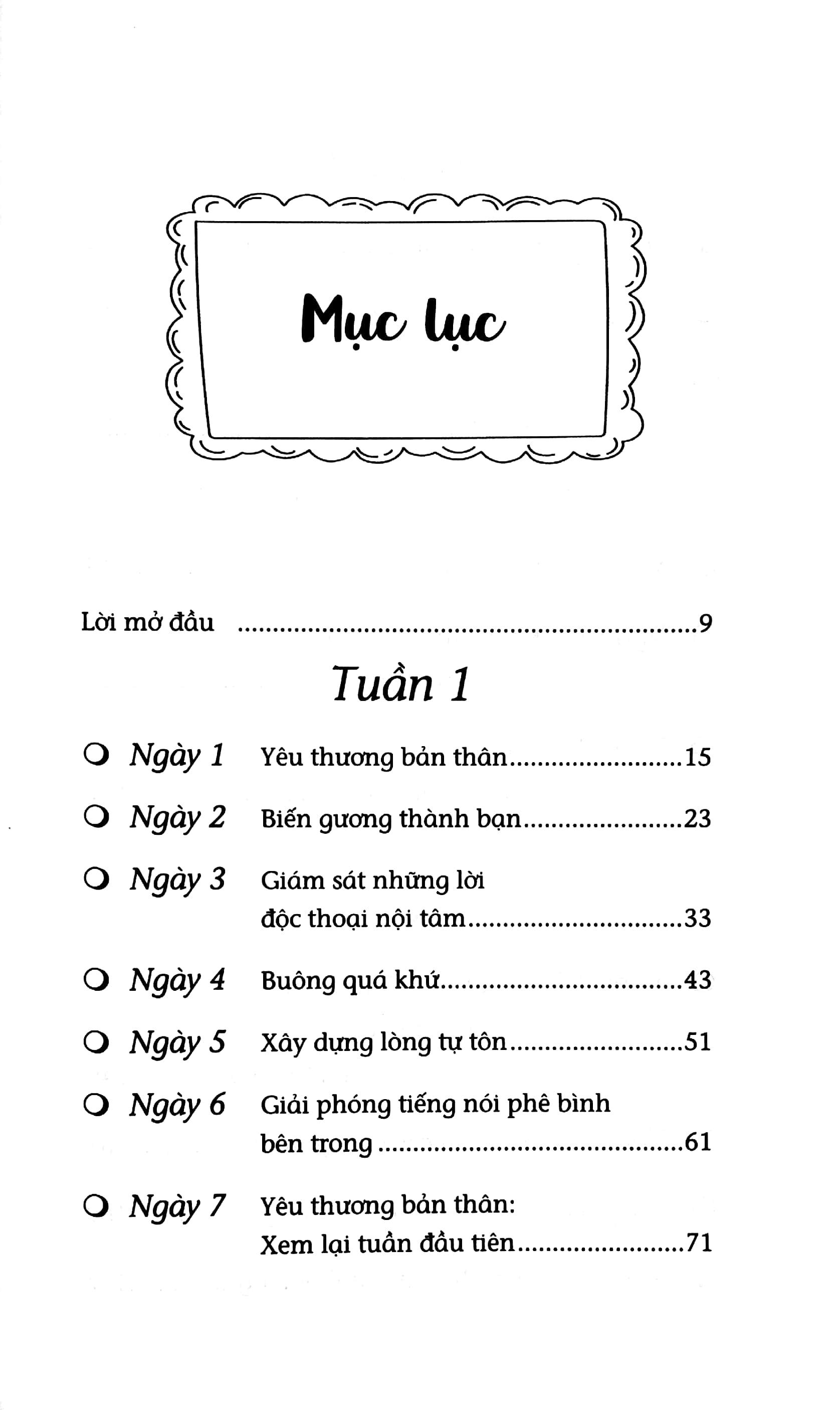 3 tuần chữa lành cuộc sống