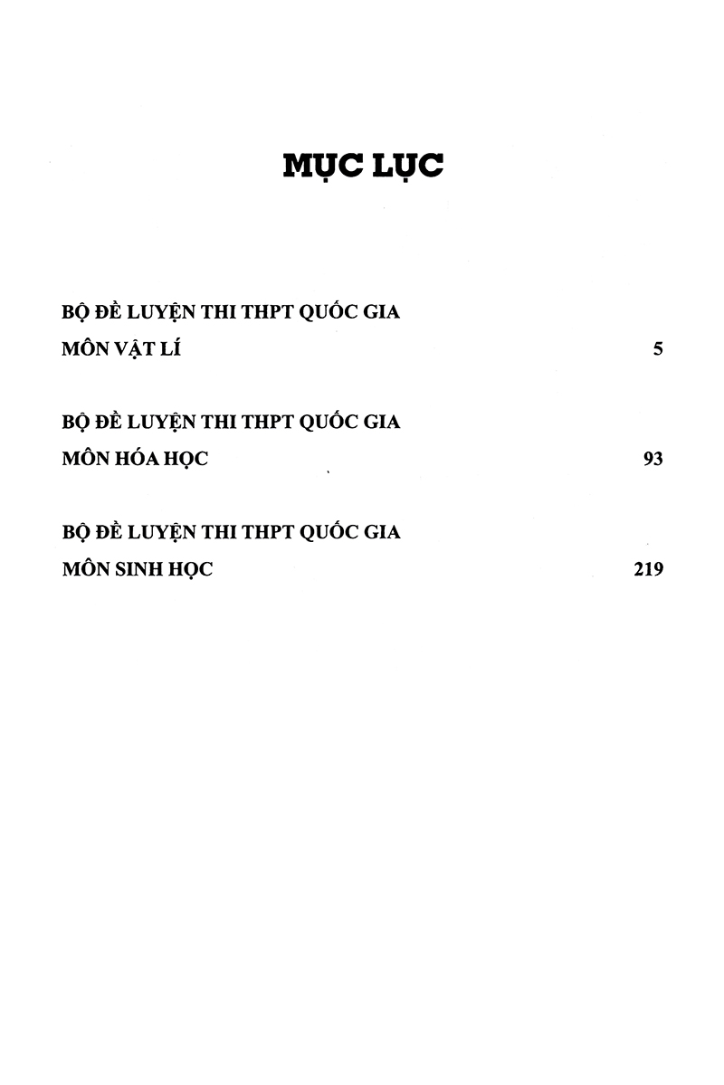 30 bộ đề trắc nghiệm luyện thi thpt quốc gia 2019 - khoa học tự nhiên (vật lí - hóa học - sinh học)