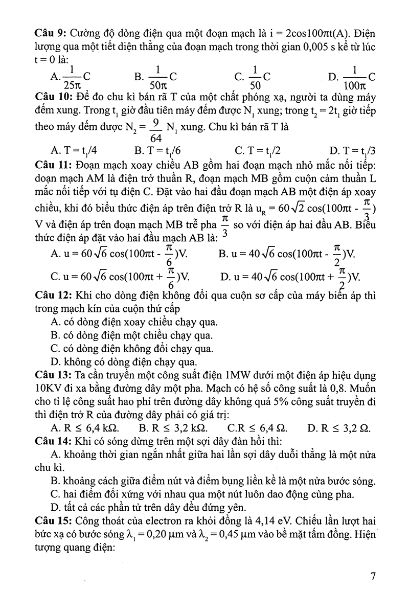 30 bộ đề trắc nghiệm luyện thi thpt quốc gia 2019 - khoa học tự nhiên (vật lí - hóa học - sinh học)
