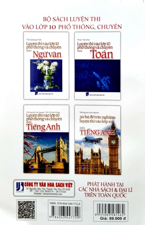 30 bộ đề trắc nghiệm luyện thi vào lớp 10 - môn tiếng anh