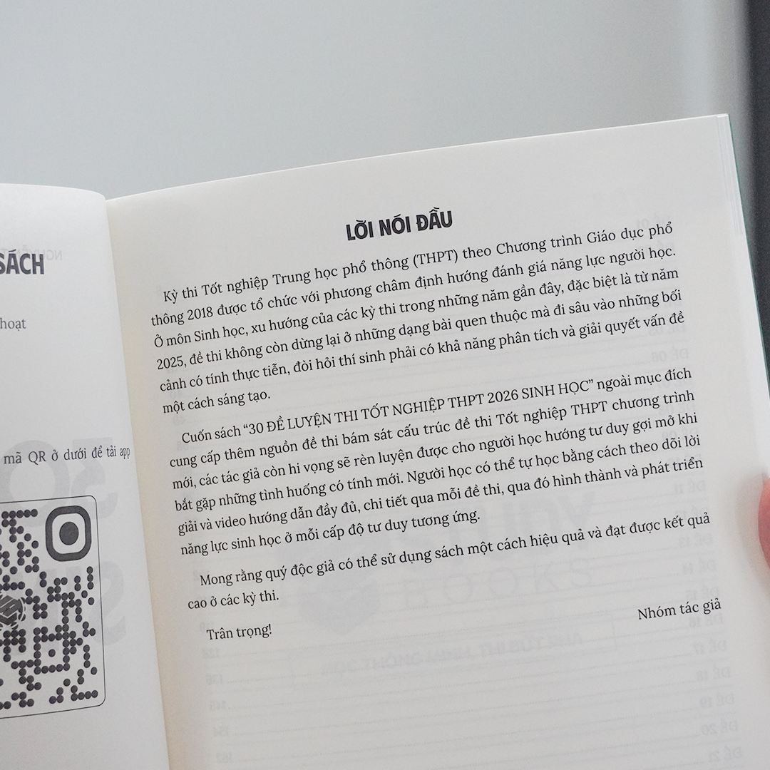30 Đề Luyện Thi Tốt Nghiệp THPT 2026 - Sinh Học