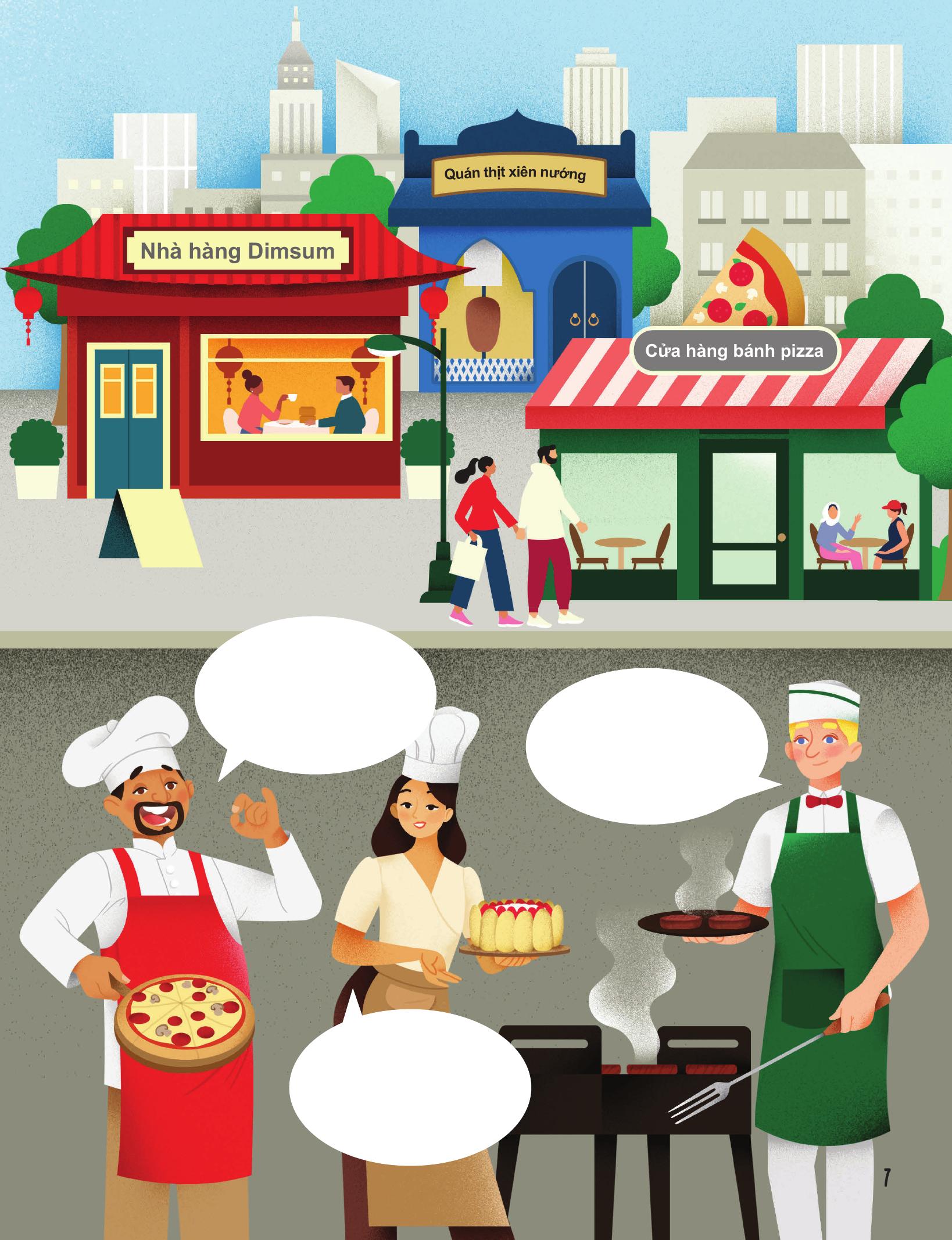 30++ hoạt động viết, vẽ, tô màu, giải đố... theo chủ đề - trò chơi cho trẻ - ở nhà hàng