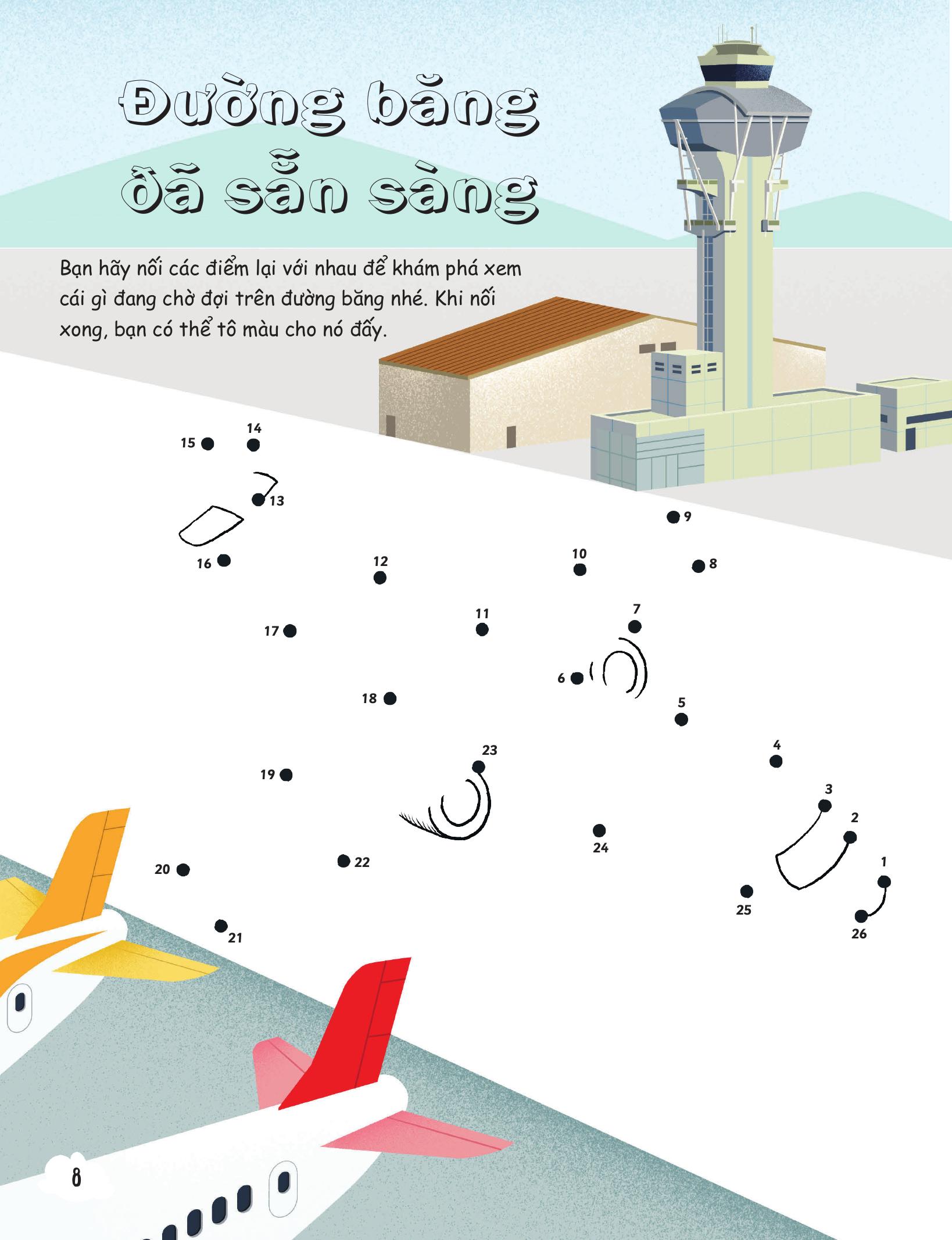 30++ hoạt động viết, vẽ, tô màu, giải đố... theo chủ đề - trò chơi cho trẻ - trên máy bay