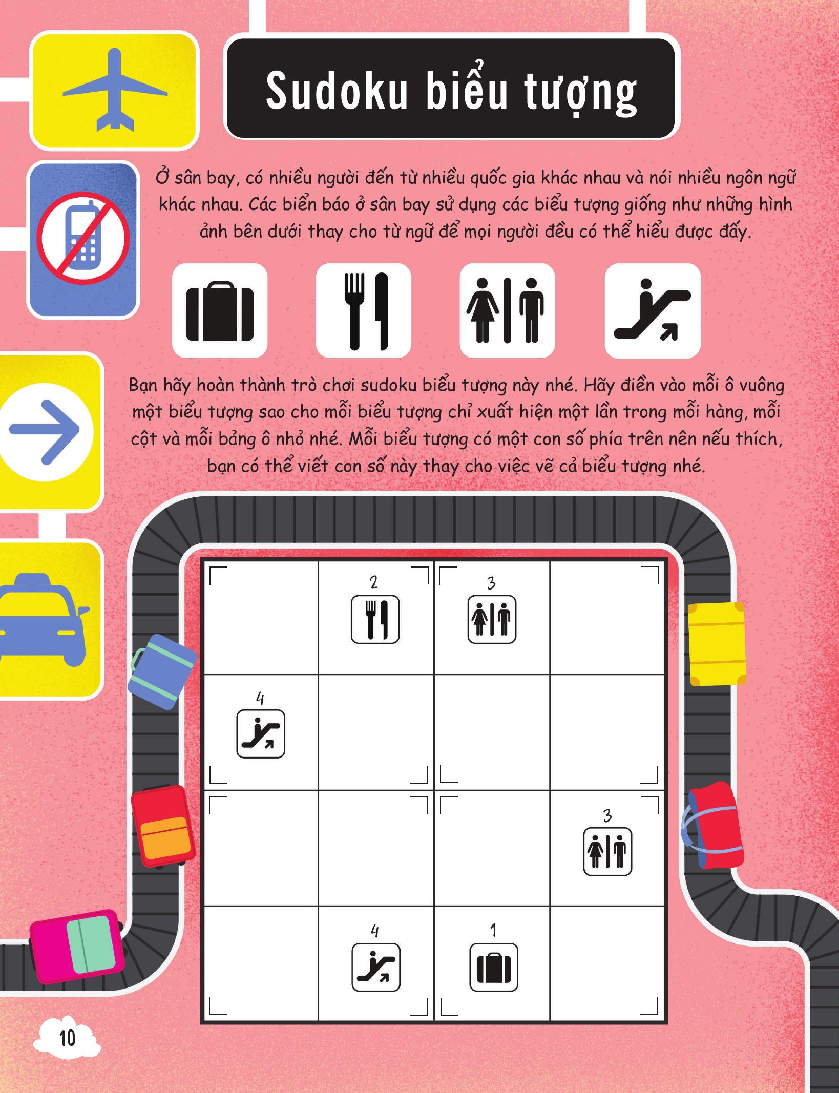 30++ hoạt động viết, vẽ, tô màu, giải đố... theo chủ đề - trò chơi cho trẻ - trên máy bay