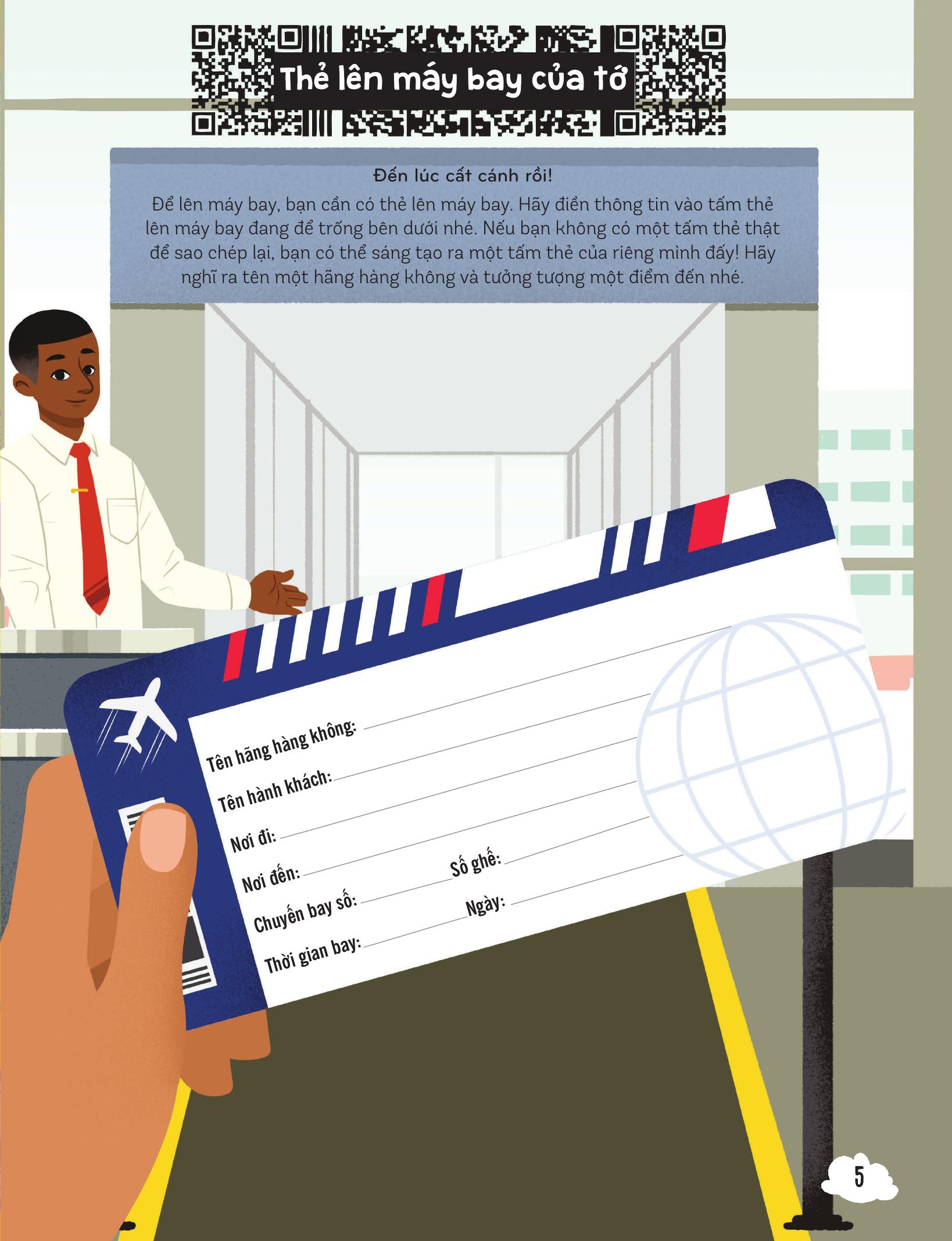 30++ hoạt động viết, vẽ, tô màu, giải đố... theo chủ đề - trò chơi cho trẻ - trên máy bay