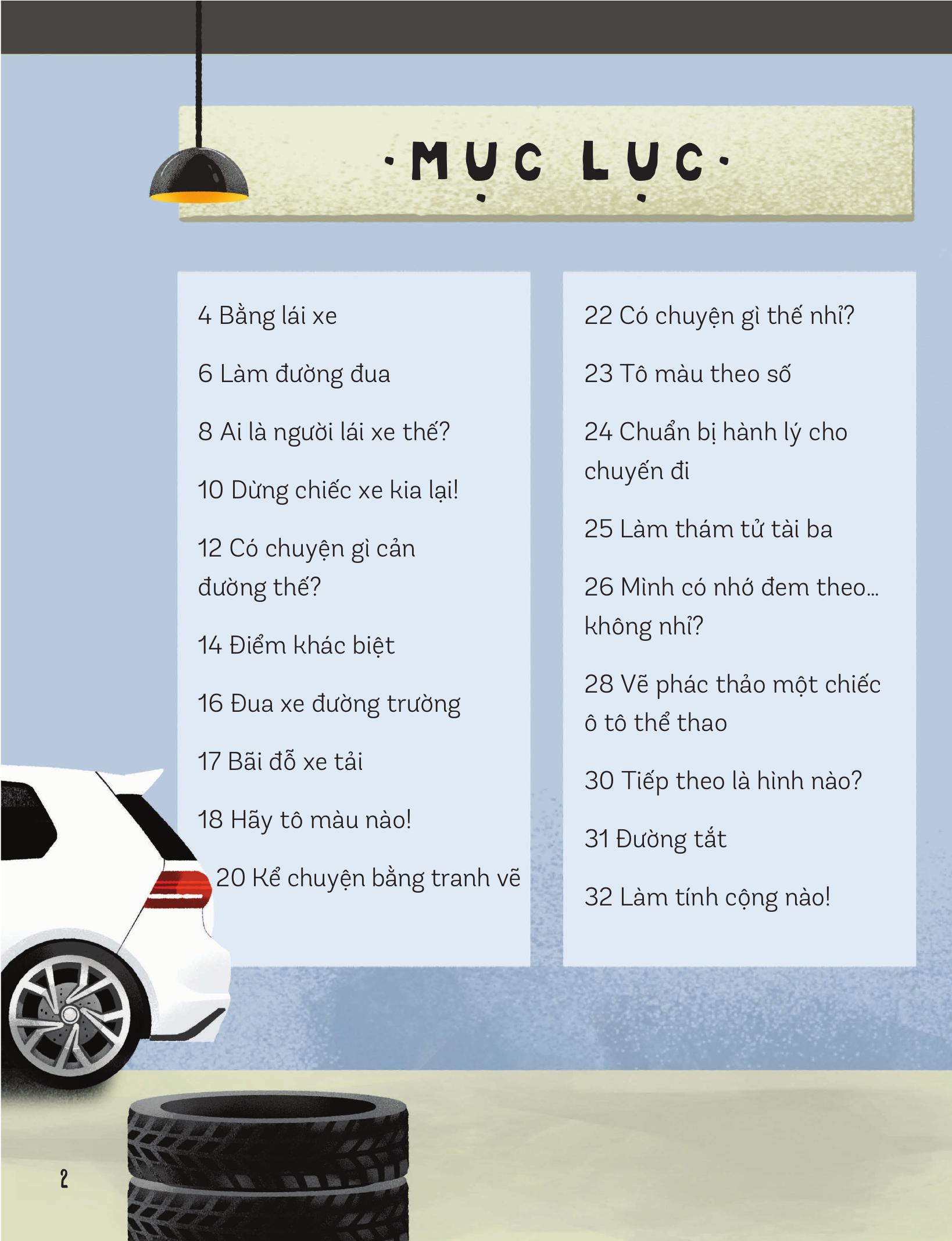30++ hoạt động viết, vẽ, tô màu, giải đố... theo chủ đề - trò chơi cho trẻ - trên ô tô