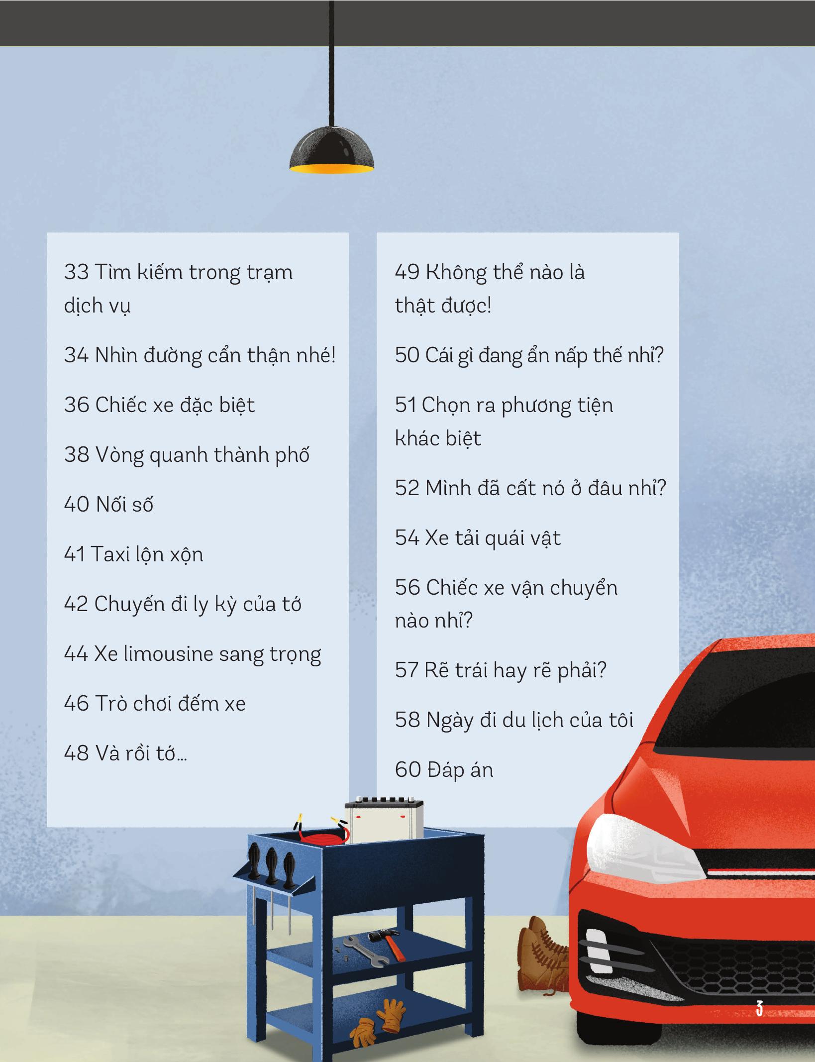 30++ hoạt động viết, vẽ, tô màu, giải đố... theo chủ đề - trò chơi cho trẻ - trên ô tô