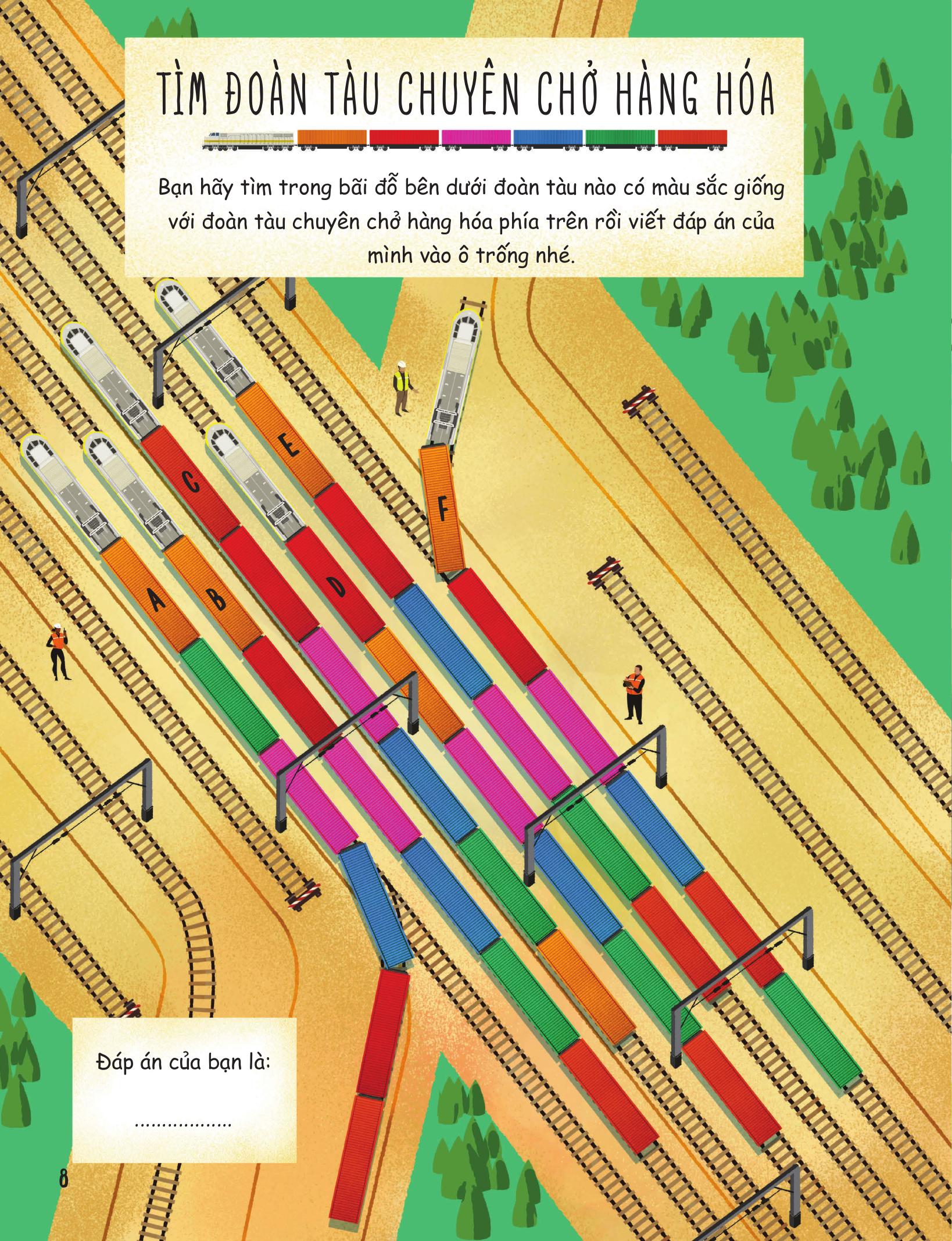 30++ hoạt động viết, vẽ, tô màu, giải đố... theo chủ đề - trò chơi cho trẻ - trên tàu hỏa