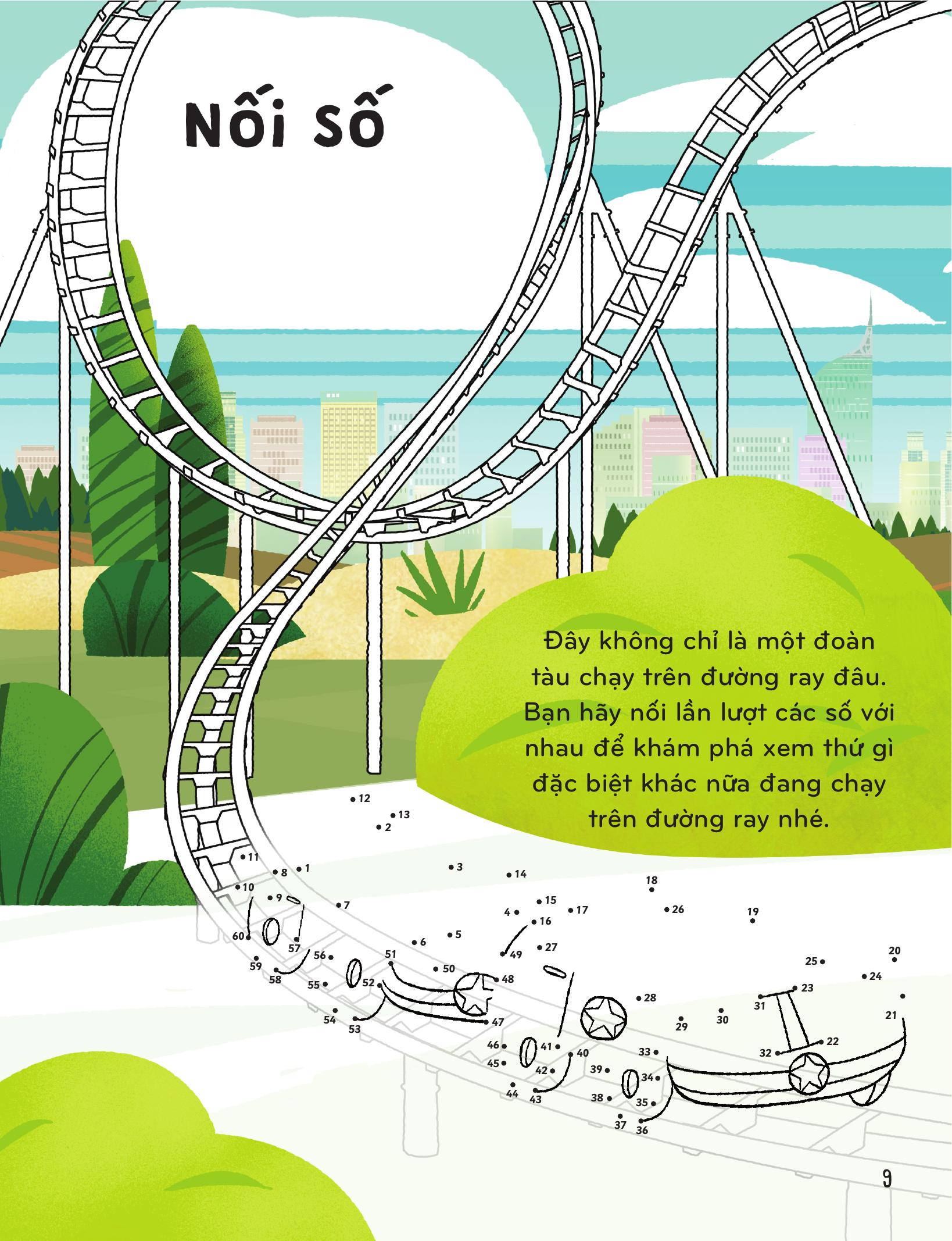 30++ hoạt động viết, vẽ, tô màu, giải đố... theo chủ đề - trò chơi cho trẻ - trên tàu hỏa