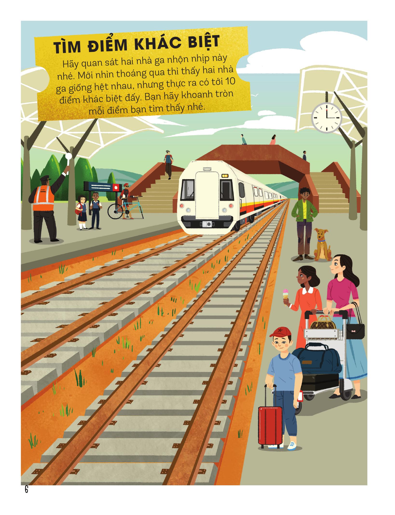 30++ hoạt động viết, vẽ, tô màu, giải đố... theo chủ đề - trò chơi cho trẻ - trên tàu hỏa