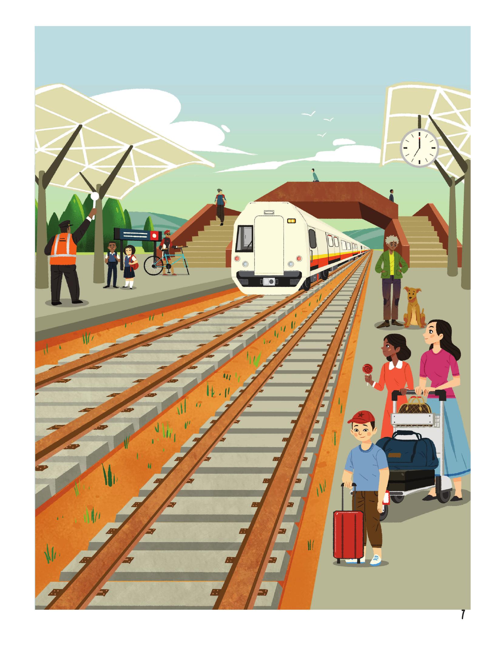 30++ hoạt động viết, vẽ, tô màu, giải đố... theo chủ đề - trò chơi cho trẻ - trên tàu hỏa