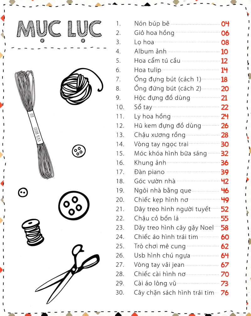 30 mẫu handmade cực xinh mẹ và bé cùng làm