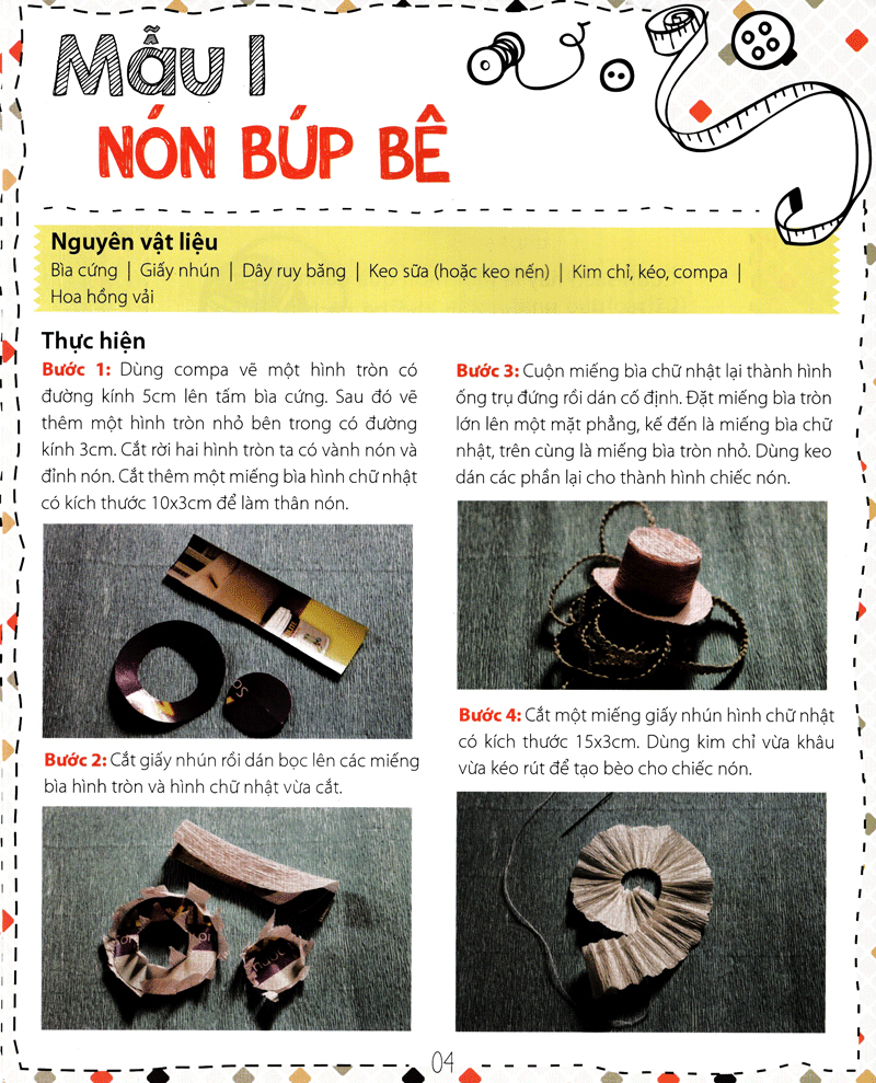 30 mẫu handmade cực xinh mẹ và bé cùng làm