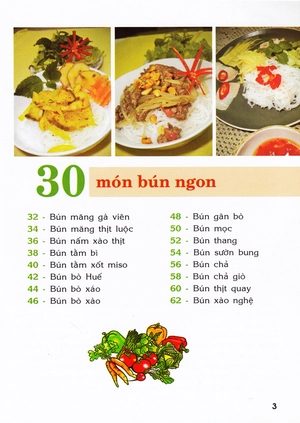 30 món bún ngon
