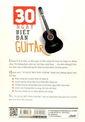 30 ngày biết đàn guitar (tái bản 2023)