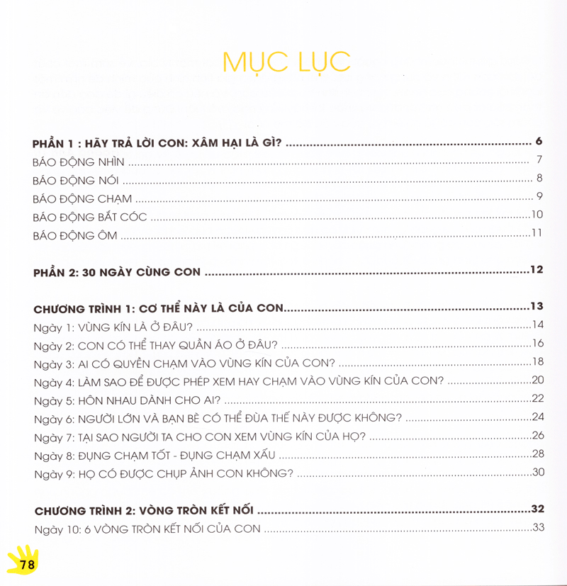 30 ngày cùng con học hiểu về chống xâm hại