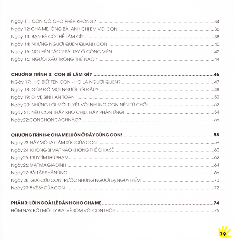 30 ngày cùng con học hiểu về chống xâm hại