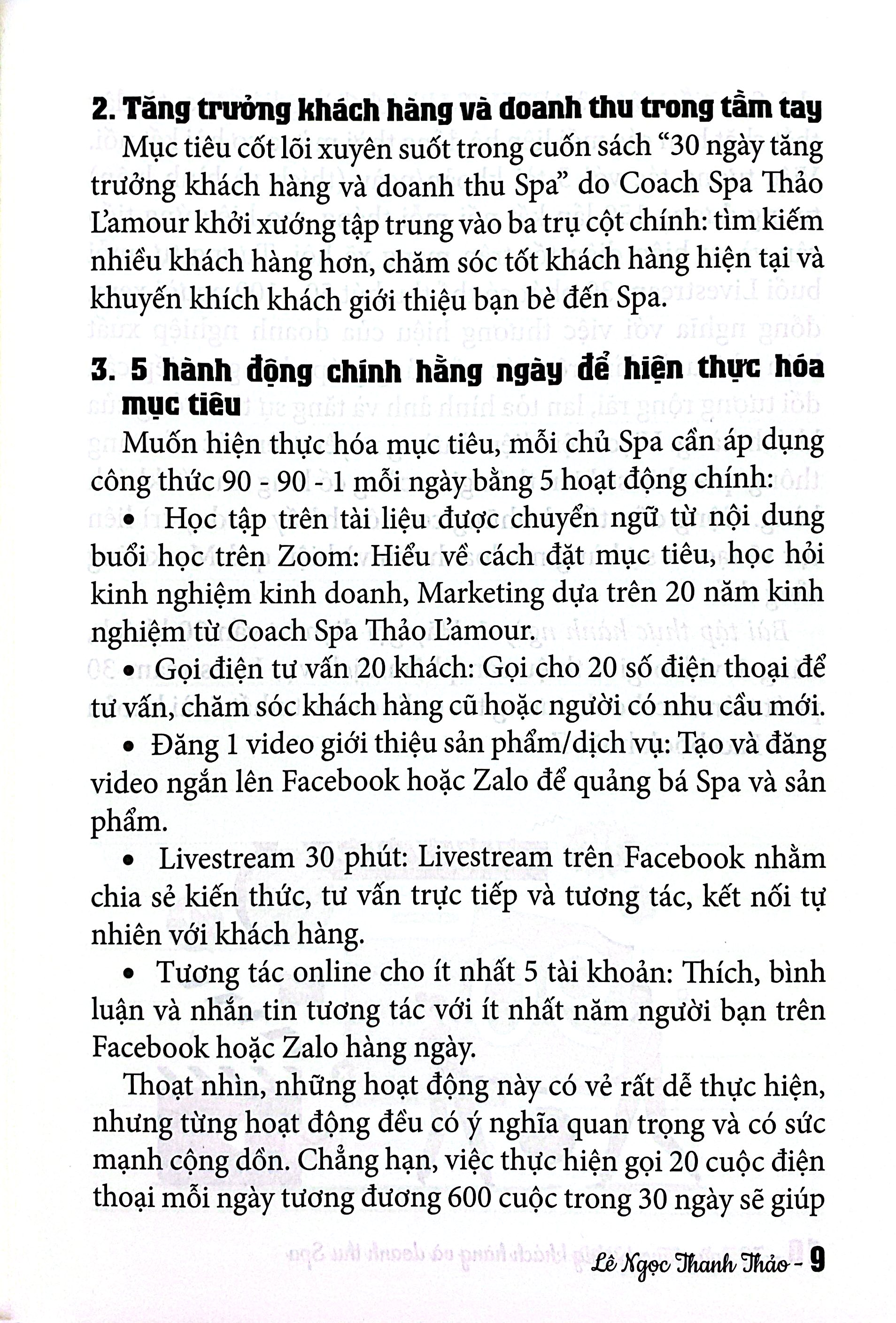 30 Ngày Tăng Trưởng Khách Hàng Và Doanh Thu Spa