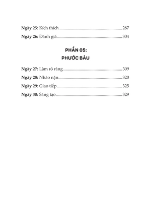 30 ngày tập trung siêu phàm để đạt hiệu suất tối ưu