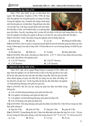 300 bài đọc hiểu lý hoá sinh luyện thi đgnl tp.hcm