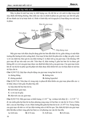 300 bài đọc hiểu lý hoá sinh luyện thi đgnl tp.hcm