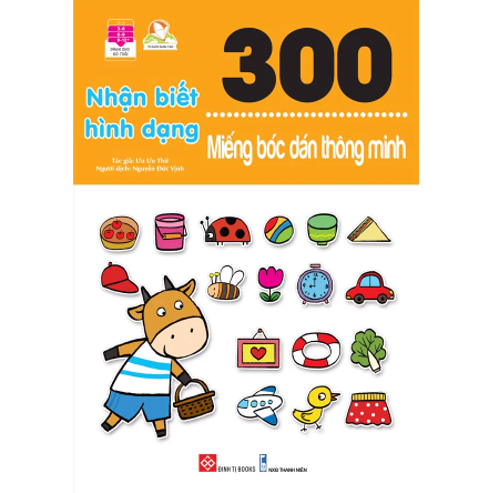300 miếng bóc dán thông minh - nhận biết hình dạng