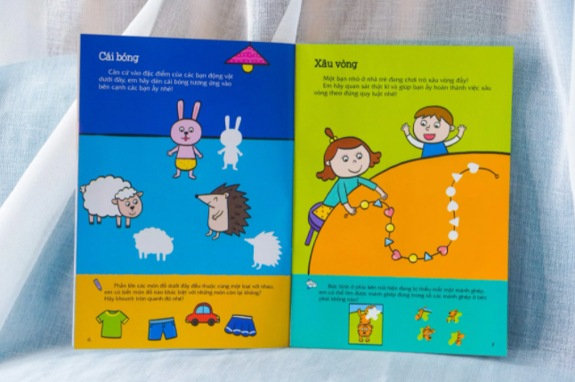 300 miếng bóc dán thông minh - nhận biết hình dạng