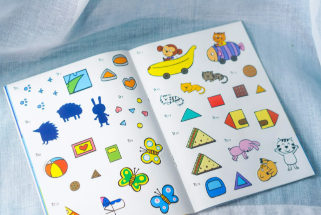 300 miếng bóc dán thông minh - nhận biết hình dạng